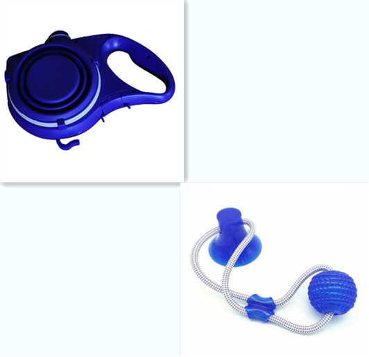 Pet Leash with Water Bottle and Cup